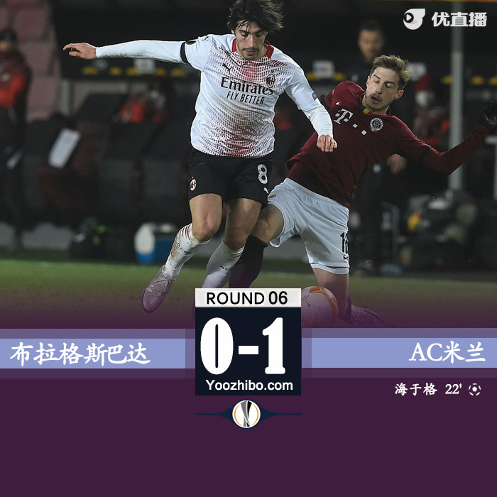 <a href=/mianfeizuqiu/acmilan/ target=_blank class=infotextkey>AC米兰</a>1-0布拉格斯巴达