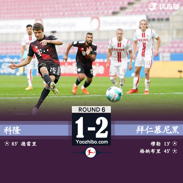 <a href=/mianfeizuqiu/bayern/ target=_blank class=infotextkey>拜仁</a>慕尼黑2-1科隆