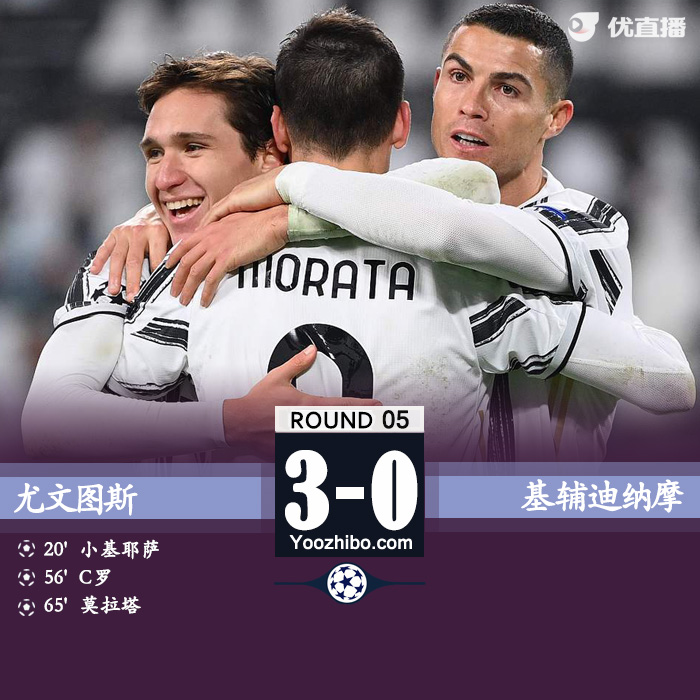 <a href=/mianfeizuqiu/juventus/ target=_blank class=infotextkey>尤文图斯</a>3-0基辅迪纳摩