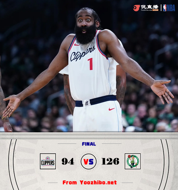 绿凯126-94击败快船 绿军次节三分开挂!哈登19+8+9