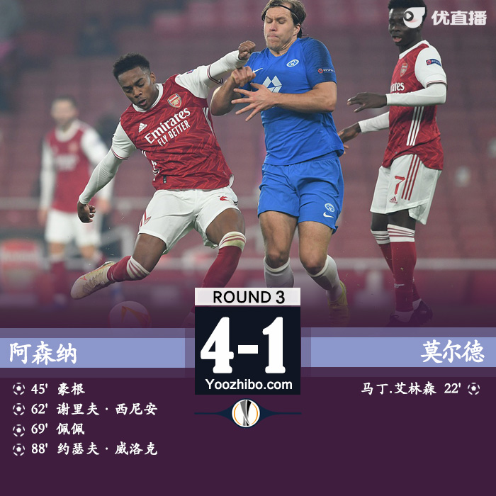 <a href=/mianfeizuqiu/arsenal/ target=_blank class=infotextkey>阿森纳</a>4-1莫尔德