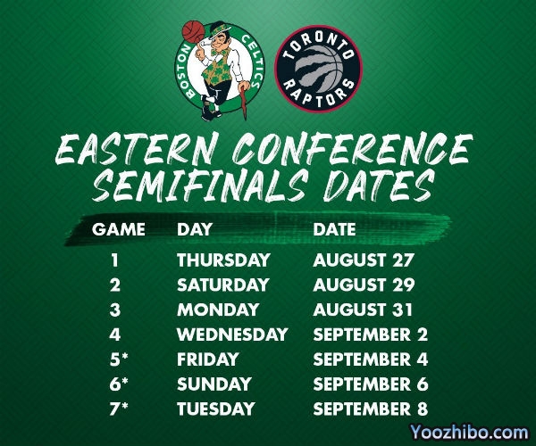 <a href=/mianfeilanqiu/celtics/ target=_blank class=infotextkey>凯尔特人</a>vs<a href=/mianfeilanqiu/raptors/ target=_blank class=infotextkey>猛龙</a>次轮对阵表出炉