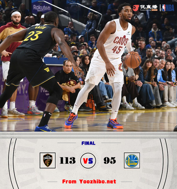 骑士113-93双杀勇士!库里14投11分!米切尔23分 加兰25+8