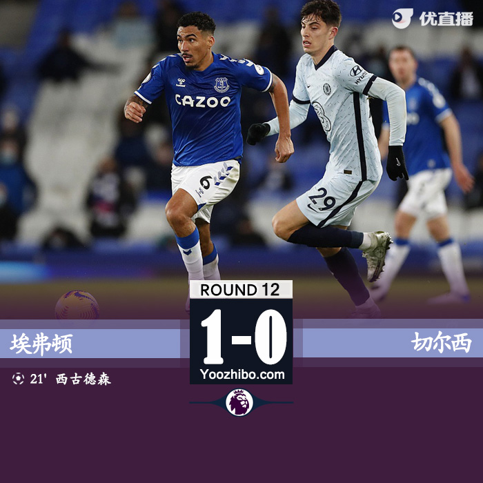 <a href=/mianfeizuqiu/chelsea/ target=_blank class=infotextkey>切尔西</a>0-1埃弗顿